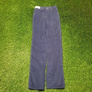 Deadstock Vintage 70s Wrangler Corduroys Womens 25x33 Talon Zip USA NOS Slim Fit
